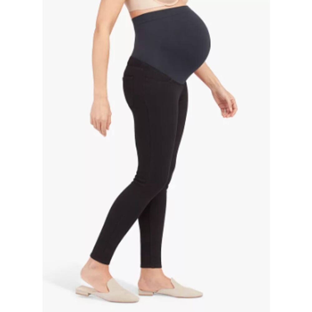 Spanx Mama Maternity Jeans Black Size Medium Stretch ankle skinny jeans casual
